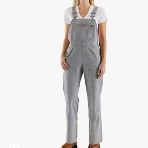 Carhartt Womens Striped Railroad Overalls